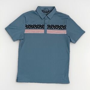Travis Mathew Good Good Patriot Polo, Golf, Medium, New